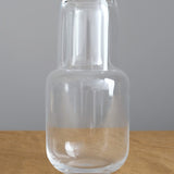 Toyo Sasaki Glass Home Kitchen Glassware Glass Decanter and Cup Set Clear