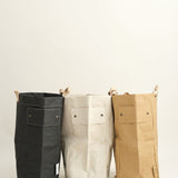 Uashmama Home Baskets Laundry Bag in Black Black / 12" L X 10" W X 23" H