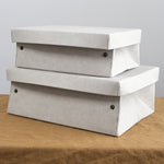 Medium Easy Storage Box stacked in grey