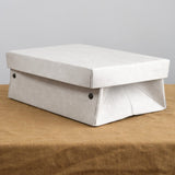 Uashmama Home Baskets Medium Easy Storage Box Grey / 9" L X 13" W X 4.5" H
