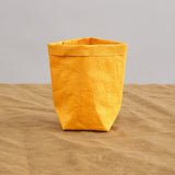 Uashmama Home Bath Organization XSmall Paper Bag Senape / 3" L X 3" W X 6" H