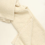 Uniq'uity Home Throws Kurlisuri Throw Blanket in Cream Cream / 59" L X 66" W