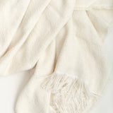 Uniq'uity Home Throws Winters Throw in White White / 70" L X 55" W