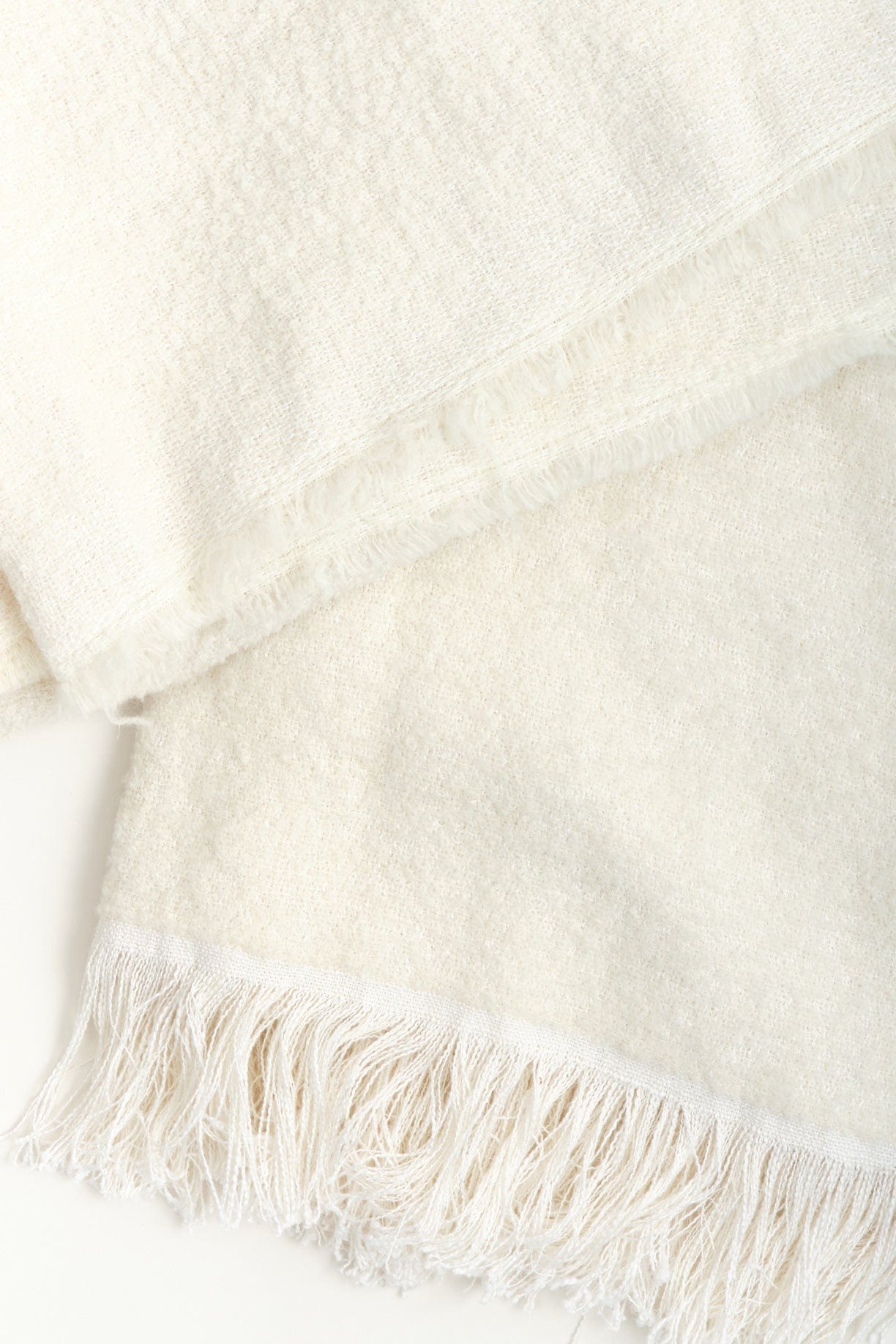 Winters Throw in White Uniq'uity 