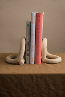 Virginia Sin Home Objects Bacchus Bookends Sand / 7"L X 4.5"W X 6.5"H
