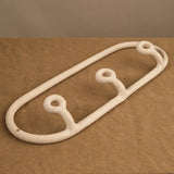 Virginia Sin Home Hooks Trio Coat Rack in Speckled Speckled / 20" L X 6.5" W X 2" H