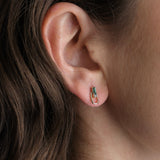 WWAKE Jewelry Earrings Door Knocker Earrings Opal