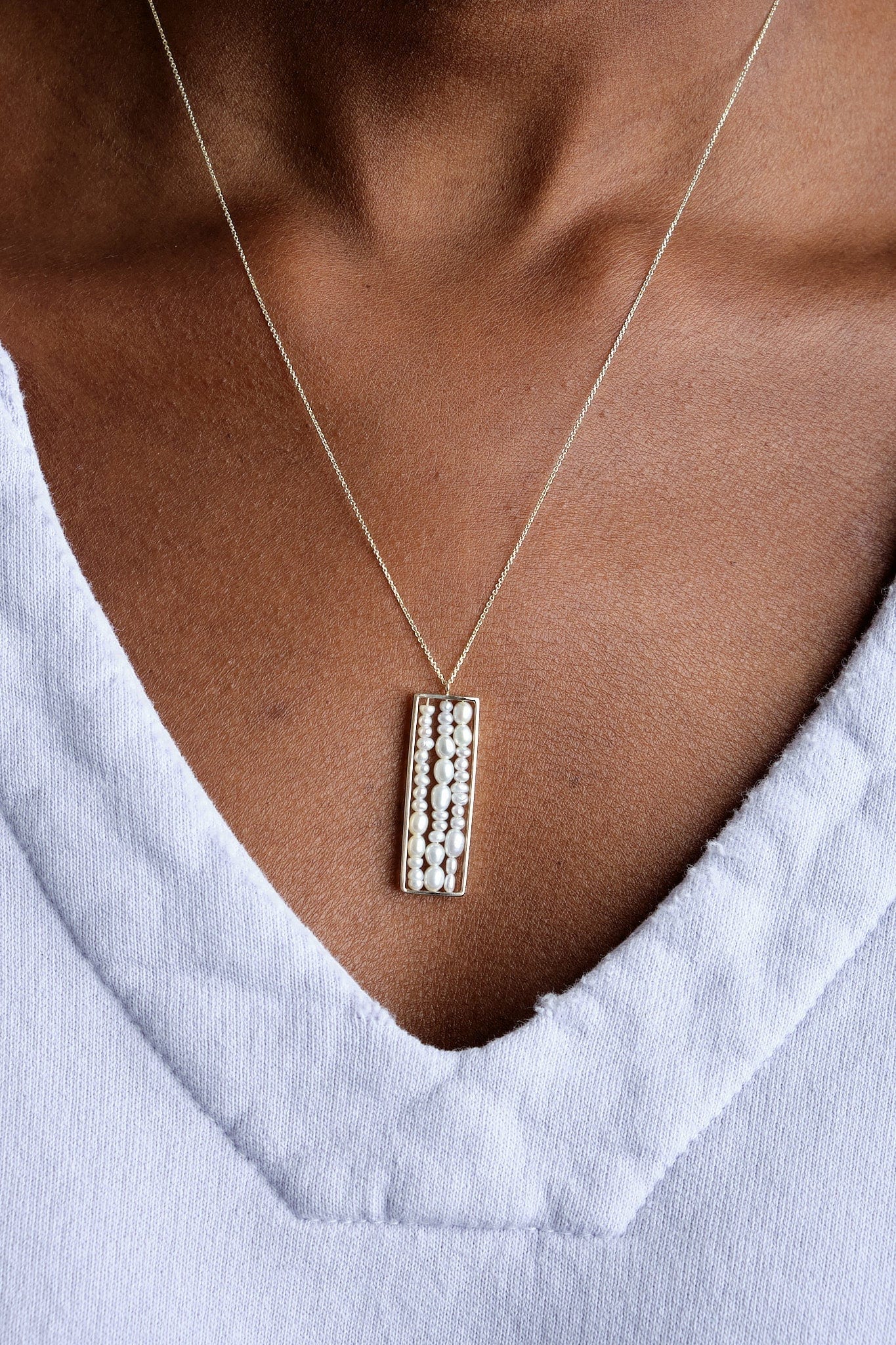 WWAKE Jewelry Necklaces Long Metaphor Necklace 14K Yellow Gold / 18" Chain