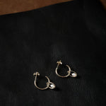 WWAKE Jewelry Earrings Pearl Droplet Hoop Earrings Pearl