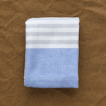 Square Towel in Blue folded