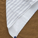 Tab on Square Towel in Blue