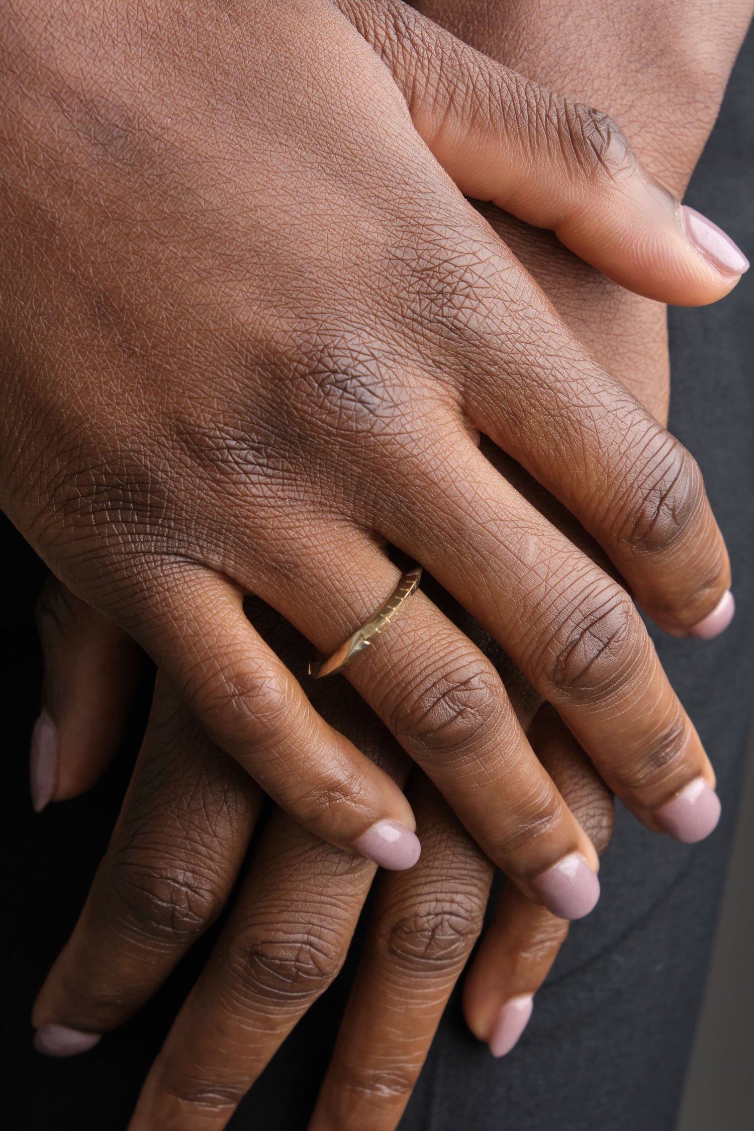 Medium Helena Ring on the body